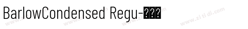 BarlowCondensed Regu字体转换